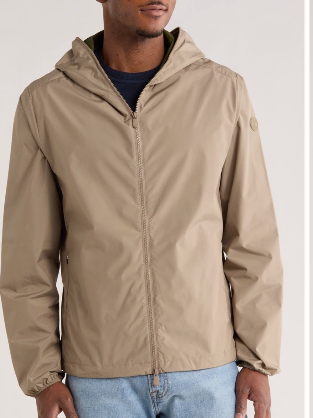 SAVE THE DUCK Zeno Men's Lightweight Water Resistant Hooded Jacket Sz XL NWT
